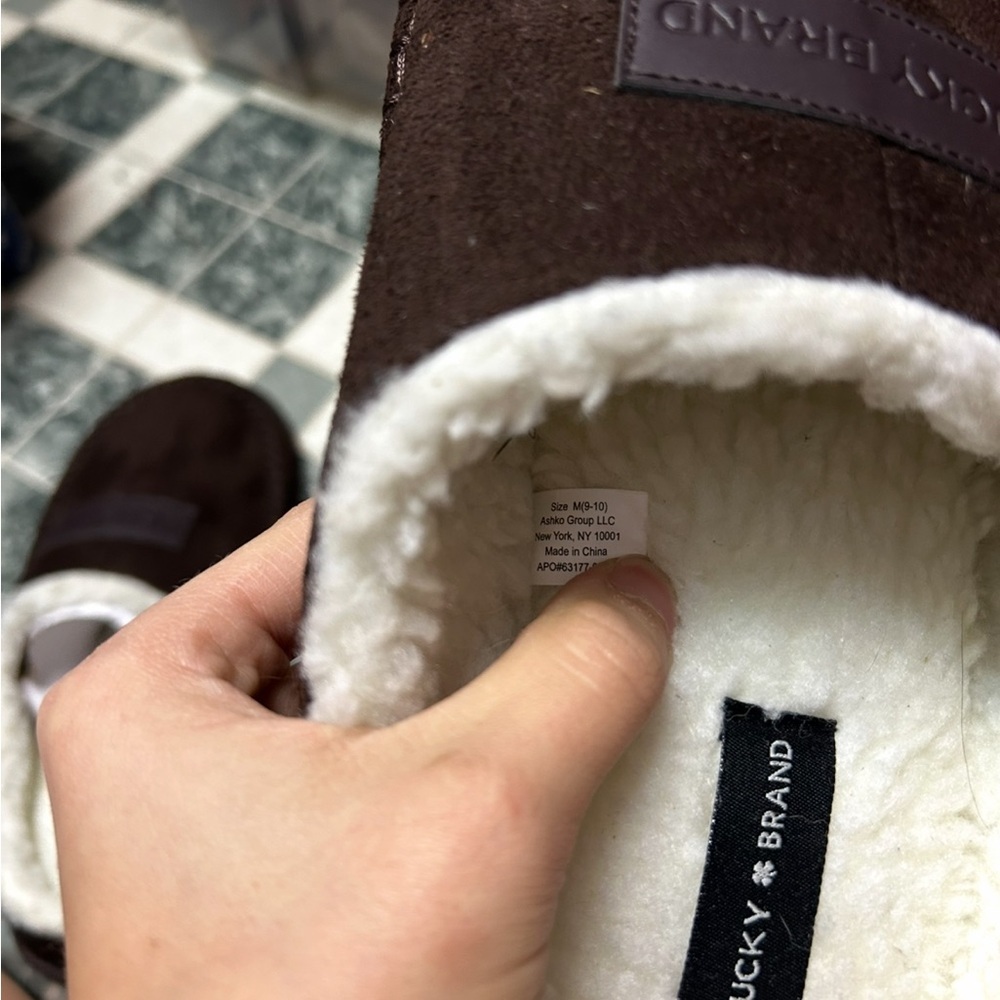 NEW Lucky Brand Men's memory foam slip-on clog Slippers - Picture 5 of 5